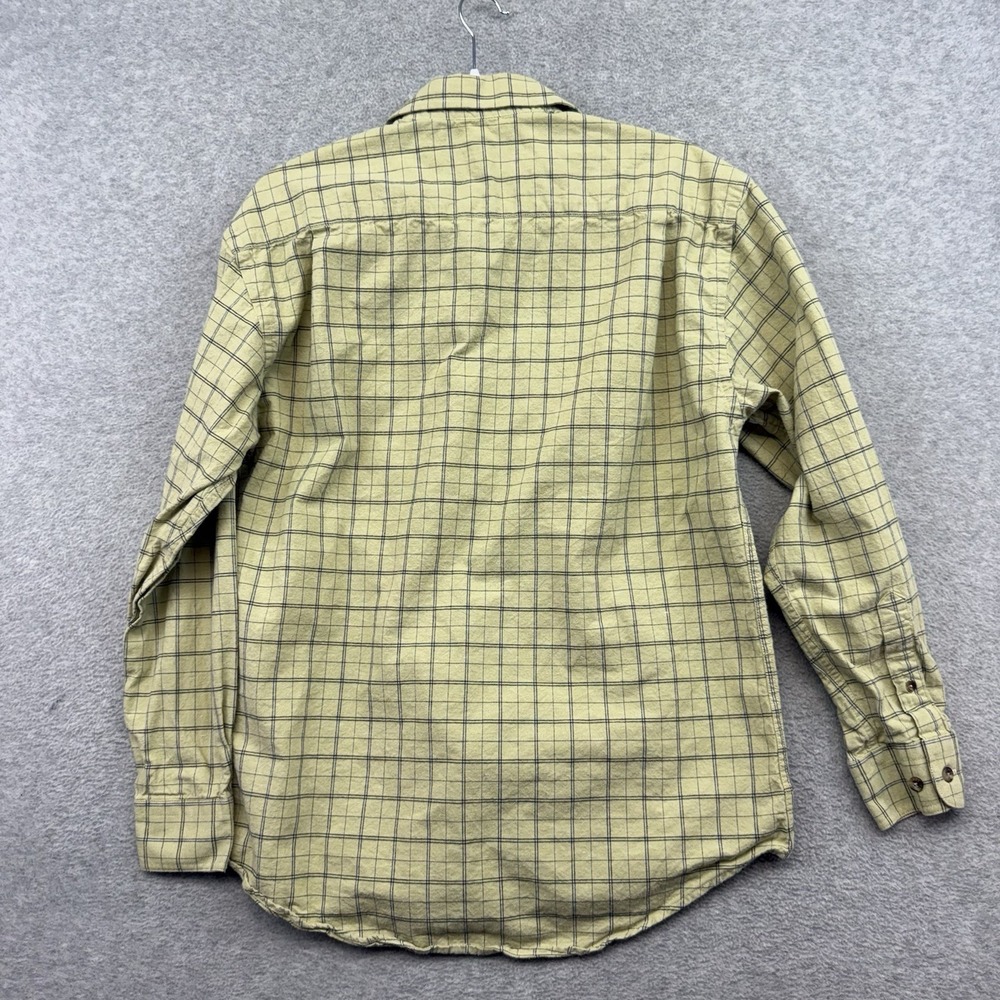 Vintage CC Filson Guide Shirt‎ Men's Medium Yellow Button Plaid Flannel Outdoors - Picture 7 of 8